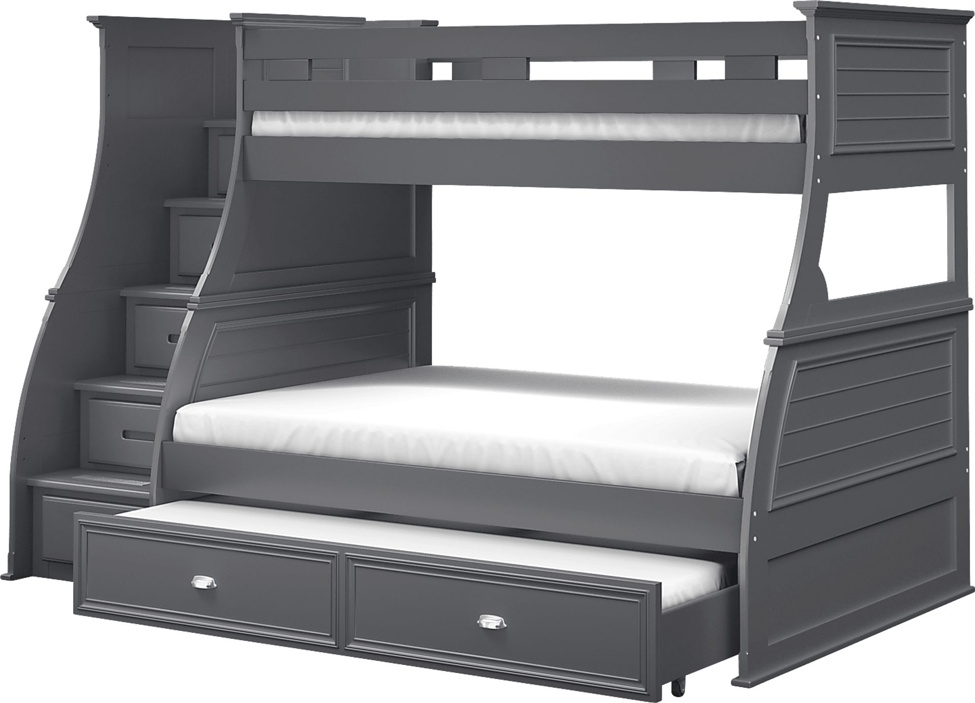 Hilton Head Graphite Twin/Full Step Bunk - Image 6