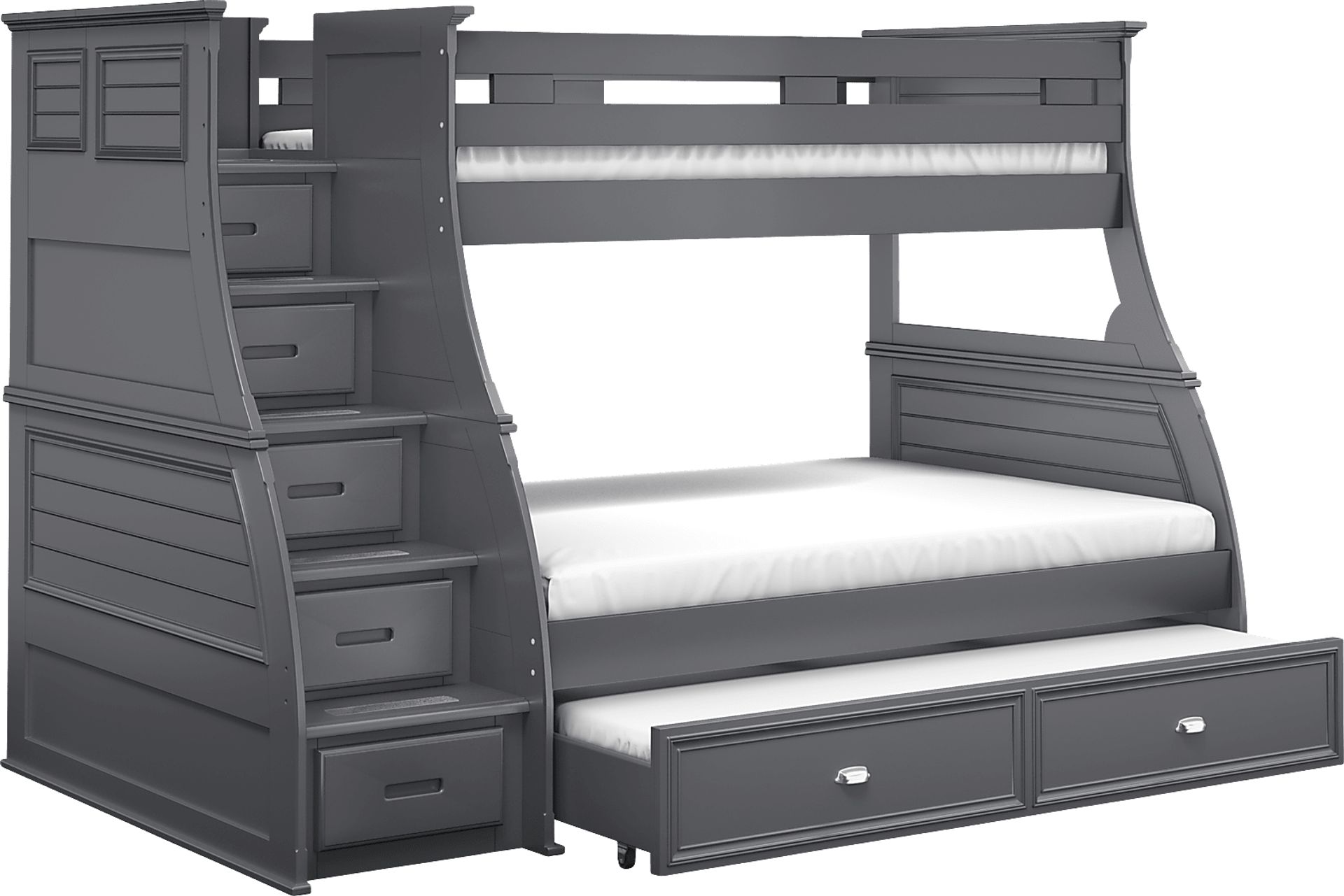 Hilton Head Graphite Twin/Full Step Bunk - Image 7