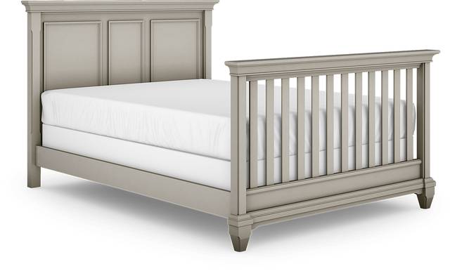 Hilton Head Gray 3 Pc Crib with Toddler and Full Conversion Rails - Thumbnail - Image 4