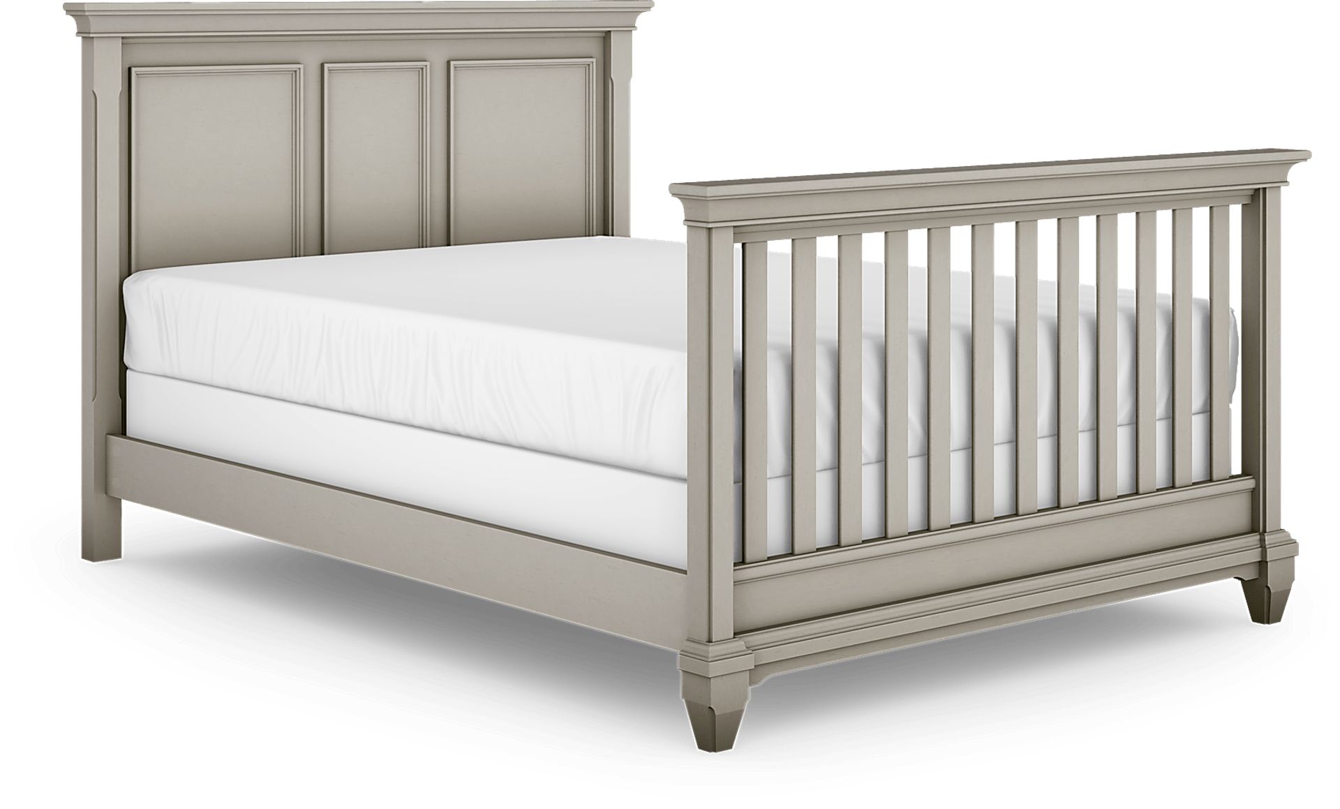 Hilton Head Gray 3 Pc Crib with Toddler and Full Conversion Rails - Image 4
