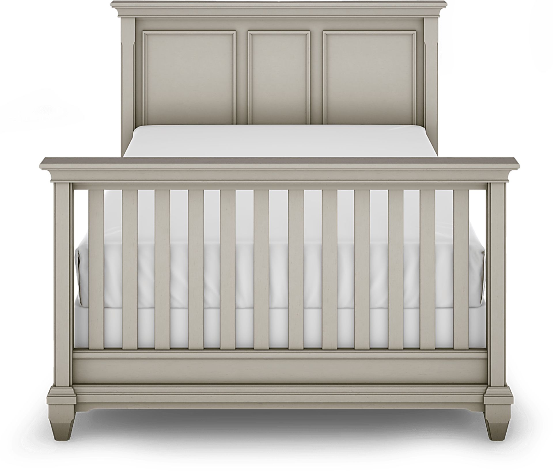 Hilton Head Gray 3 Pc Crib with Toddler and Full Conversion Rails - Image 8
