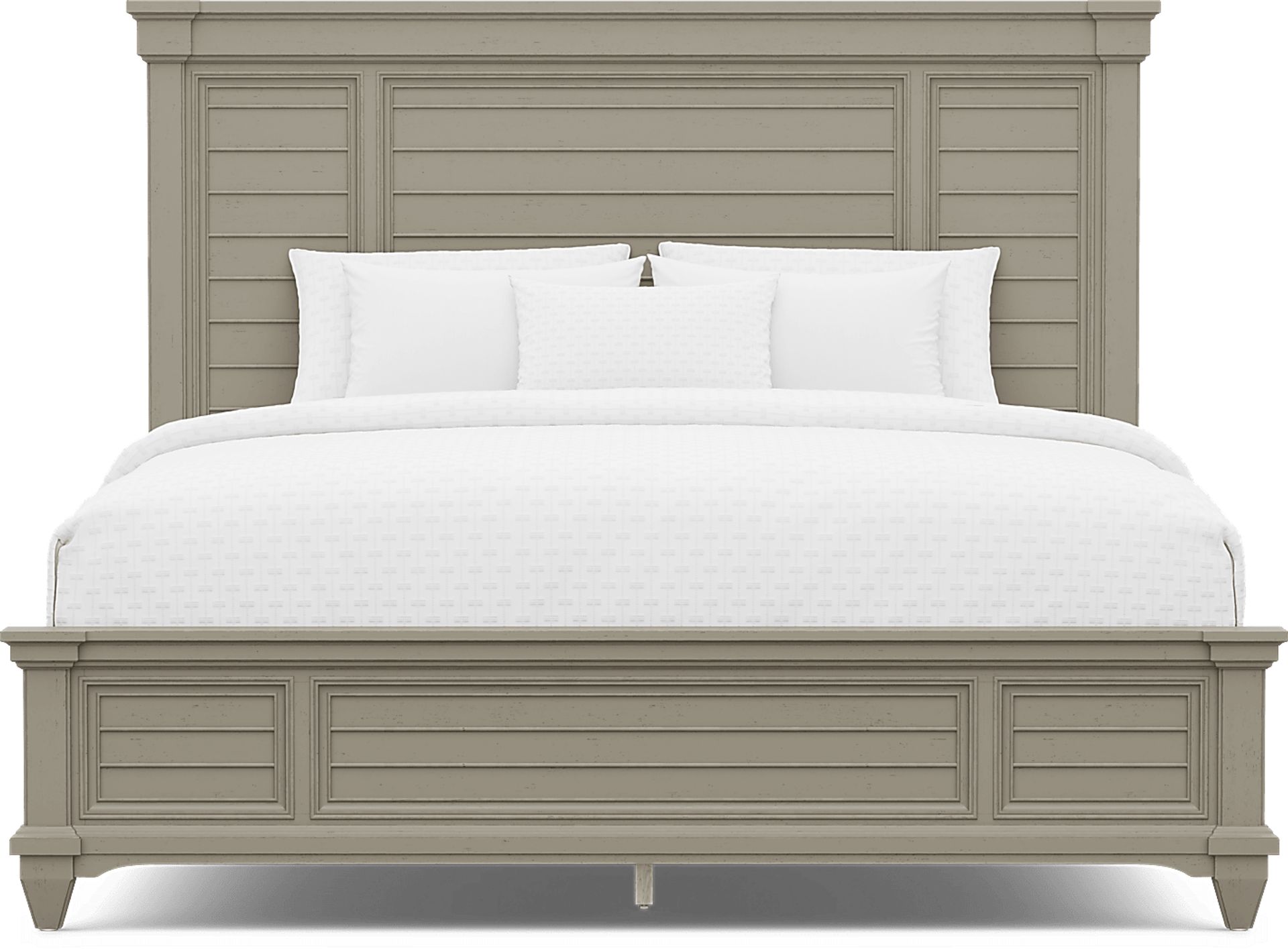 Hilton Head Gray 5 Pc King Panel Bedroom - Image 3
