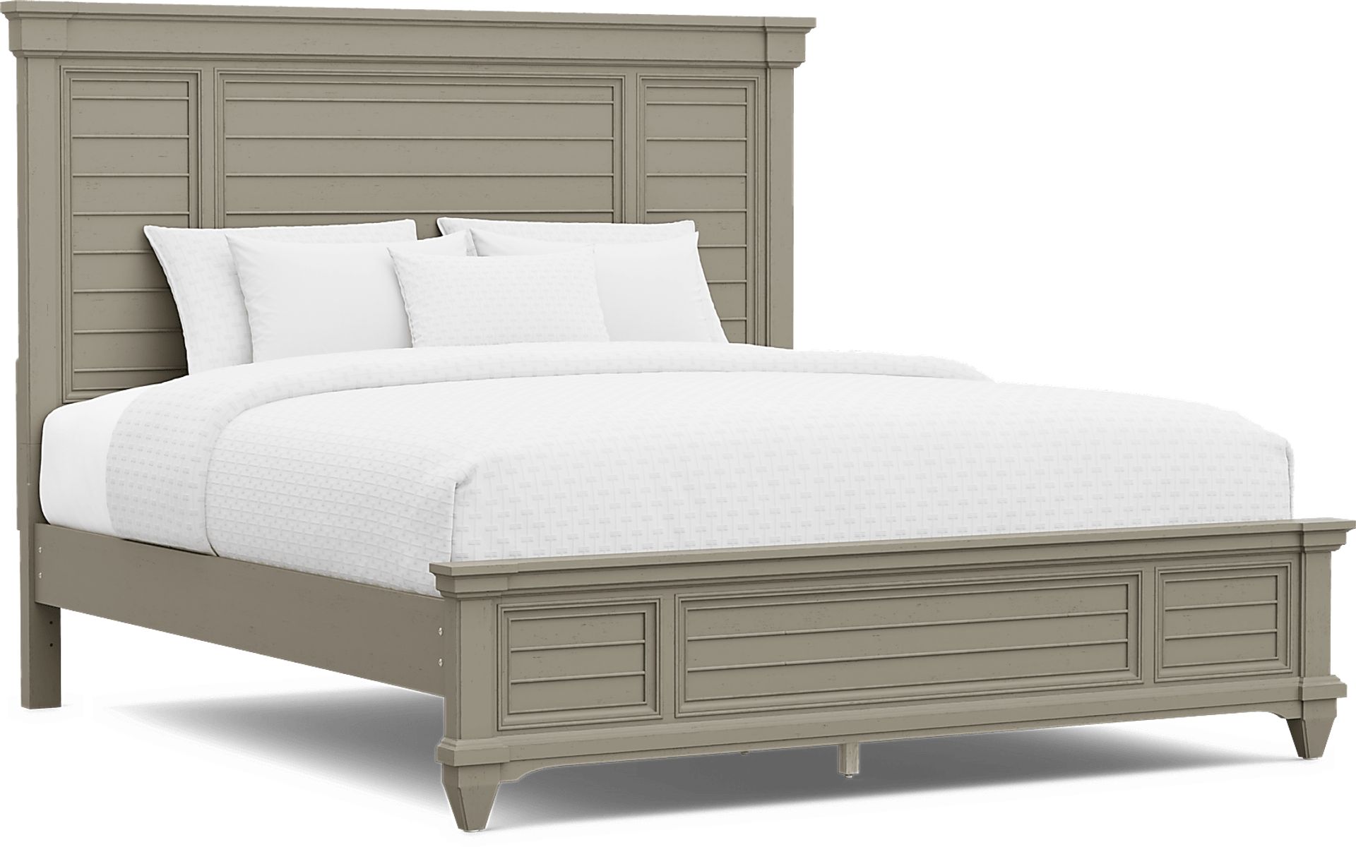 Hilton Head Gray 5 Pc King Panel Bedroom - Image 2