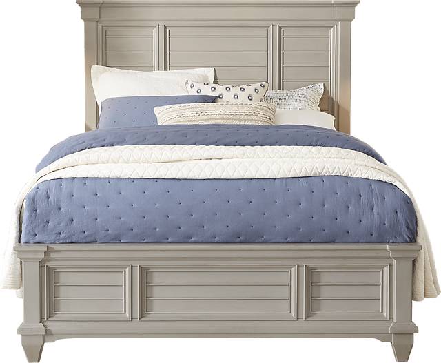 Hilton Head Gray 5 Pc Queen Panel Bedroom - Thumbnail - Image 2
