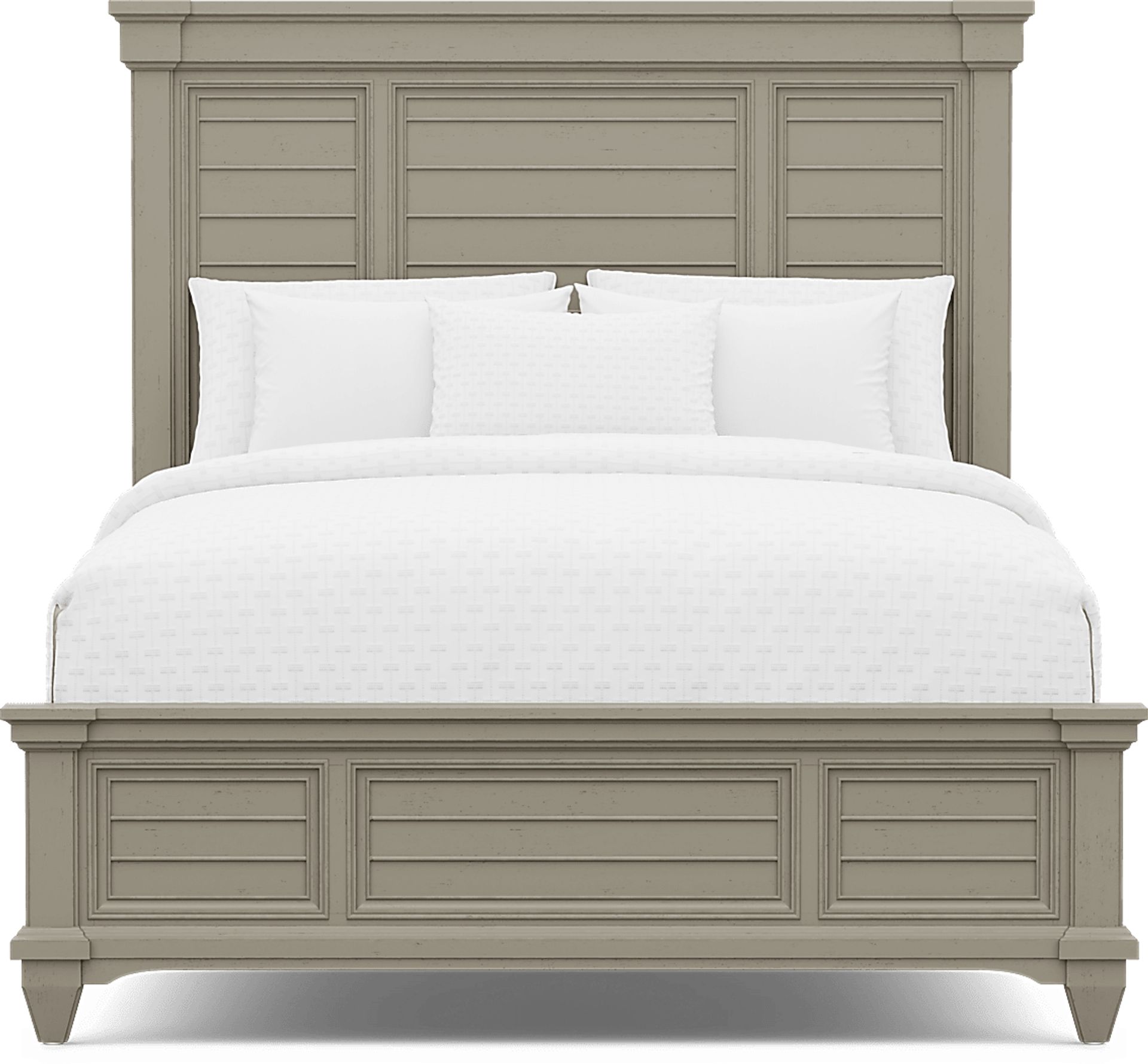 Hilton Head Gray 3 Pc Queen Panel Bed - Image 3