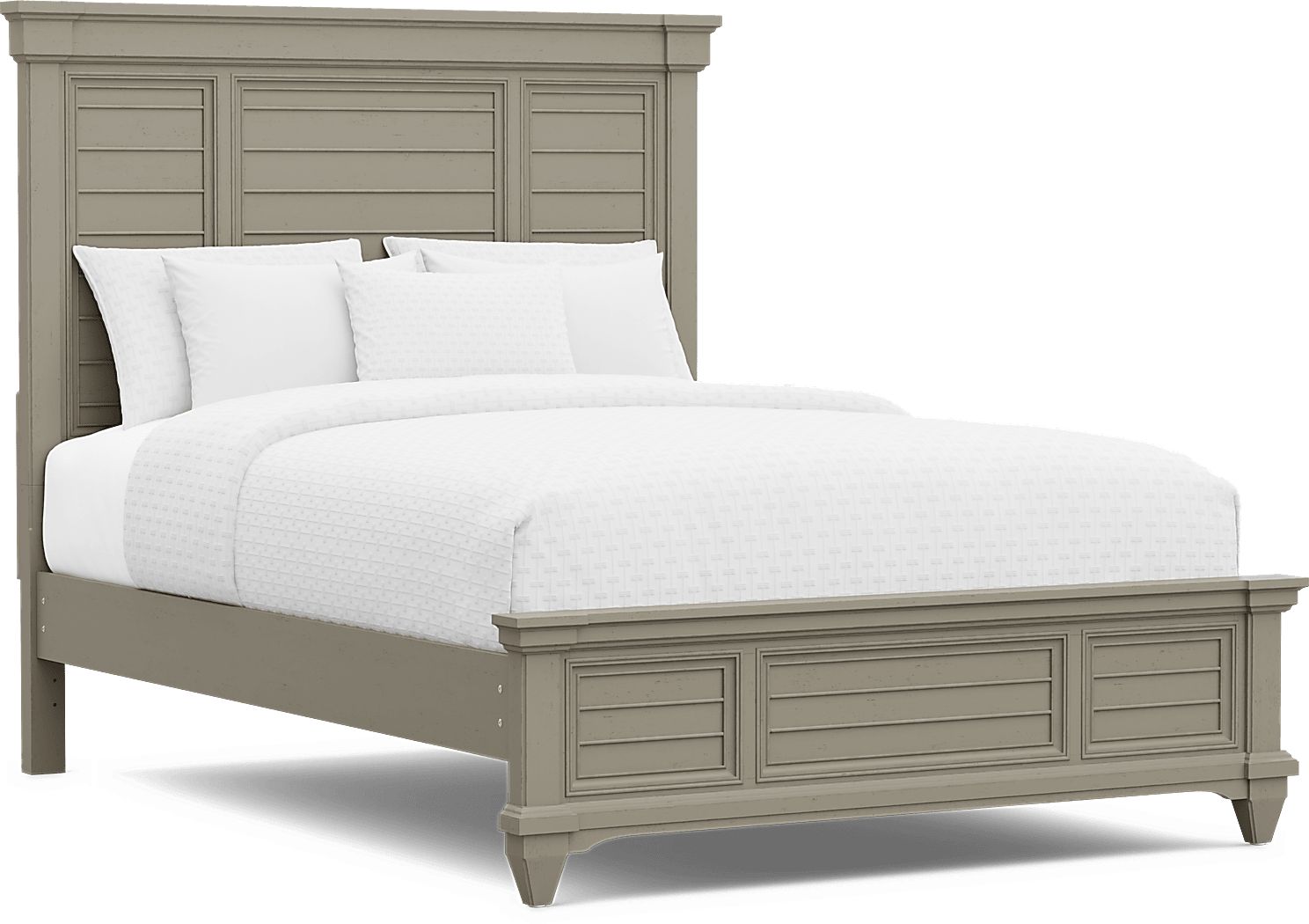 Hilton Head Gray 3 Pc Queen Panel Bed