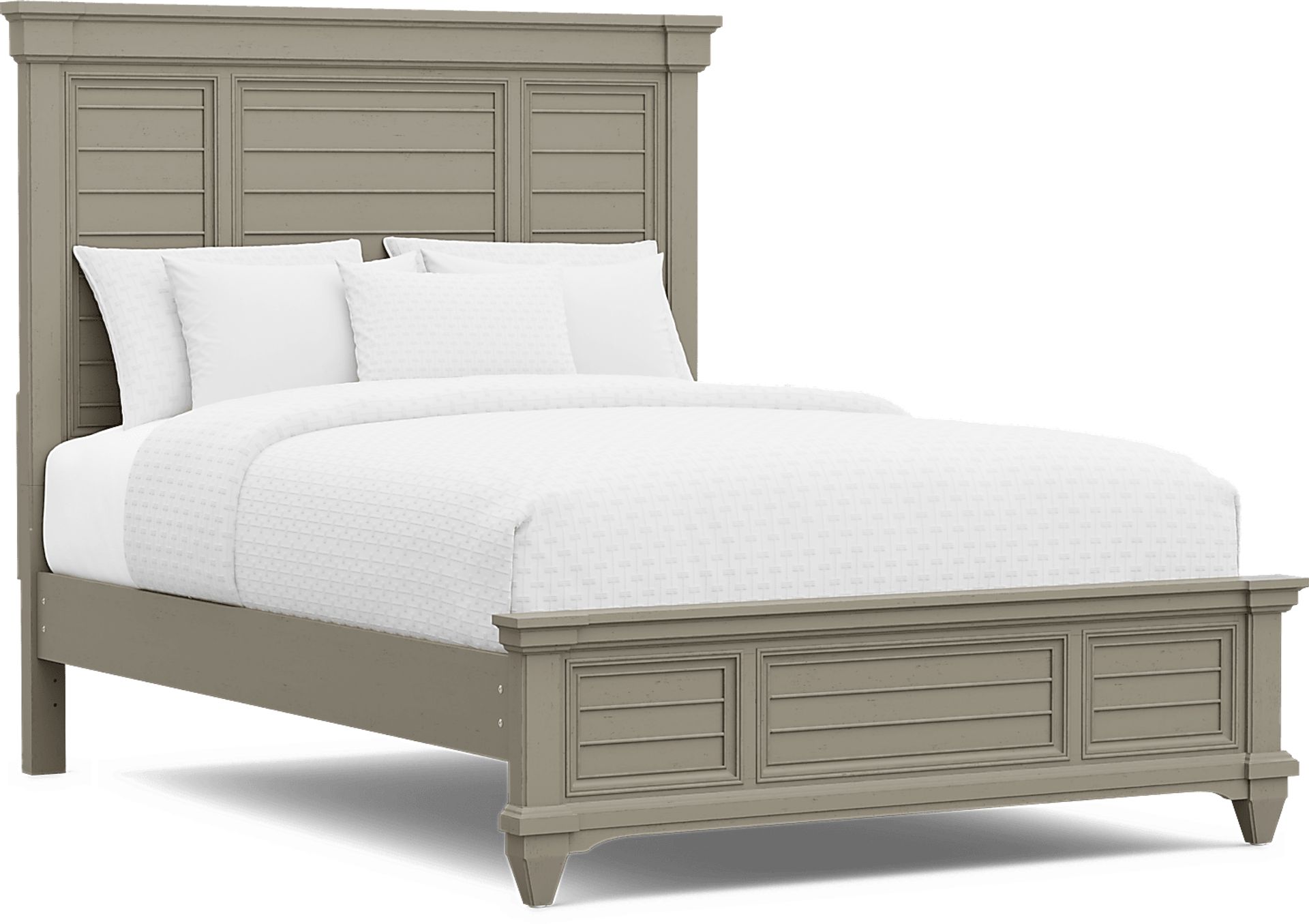 Hilton Head Gray 3 Pc Queen Panel Bed - Image 1