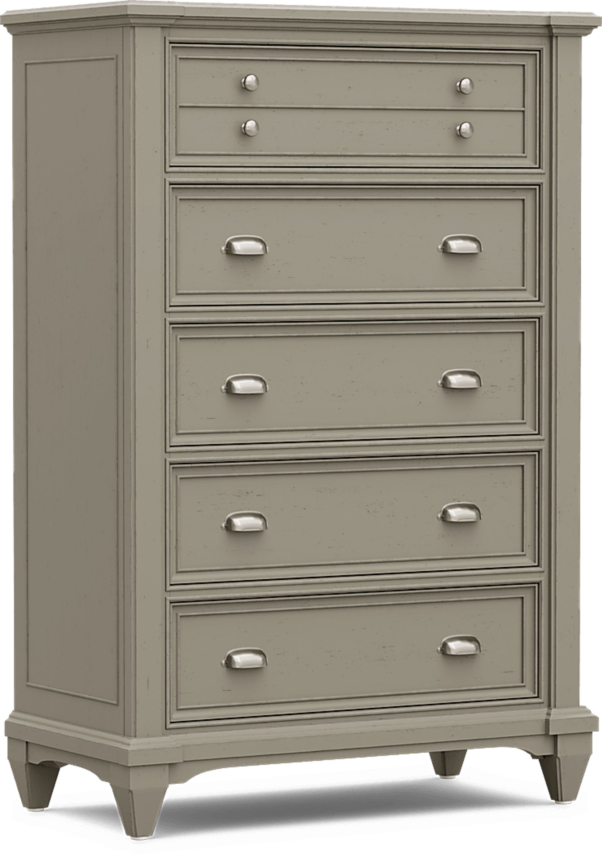 Hilton Head Gray 5 Pc King Panel Bedroom - Image 11