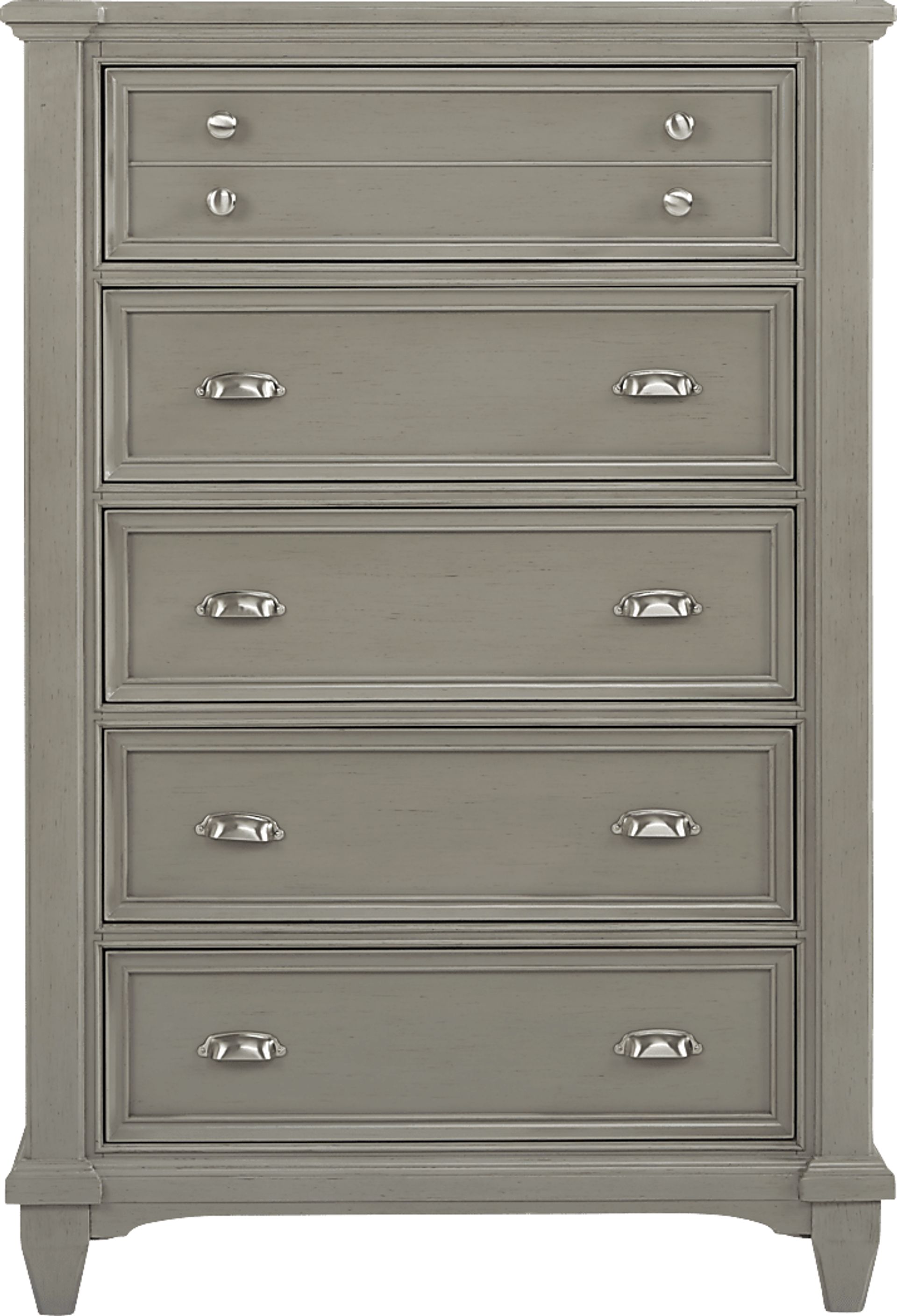 Hilton Head Gray 5 Pc Queen Panel Bedroom - Image 5