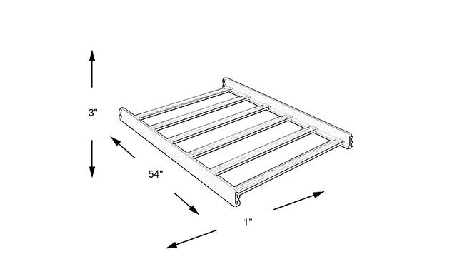 Dimension Image. Please refer to the Dimension Tab on this page for dimension details.