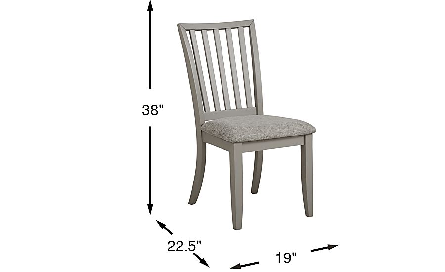 Hilton Head Gray Dining Chair Rooms To Go