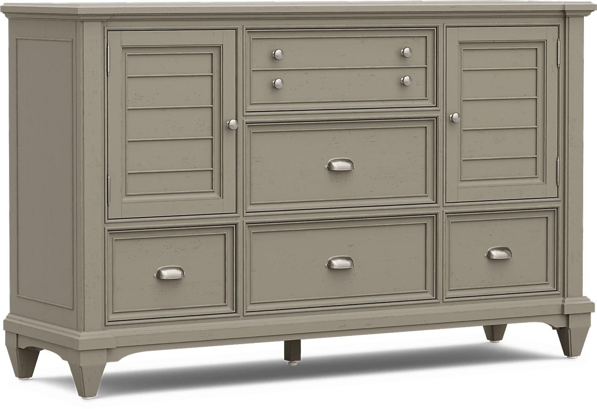 Hilton Head Gray 5 Pc King Panel Bedroom - Image 7