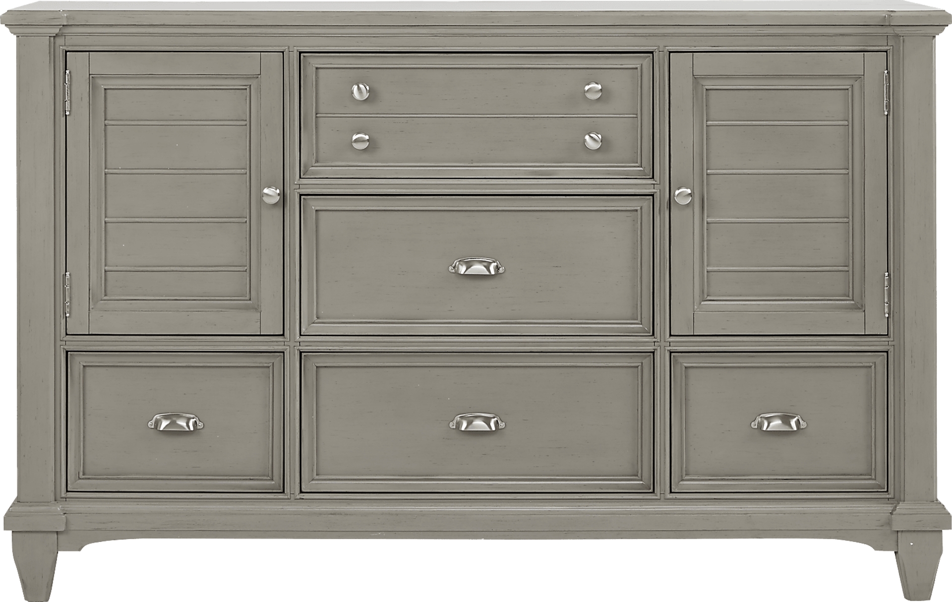 gray door dresser