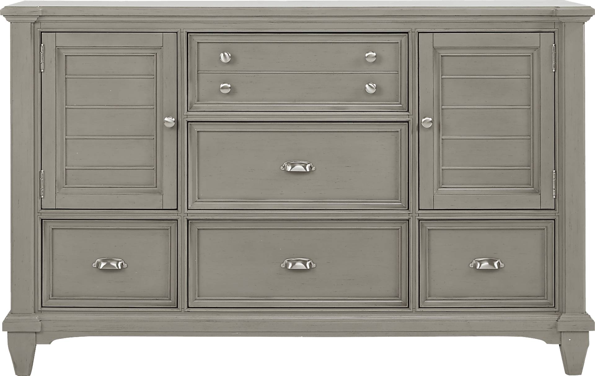 gray door dresser