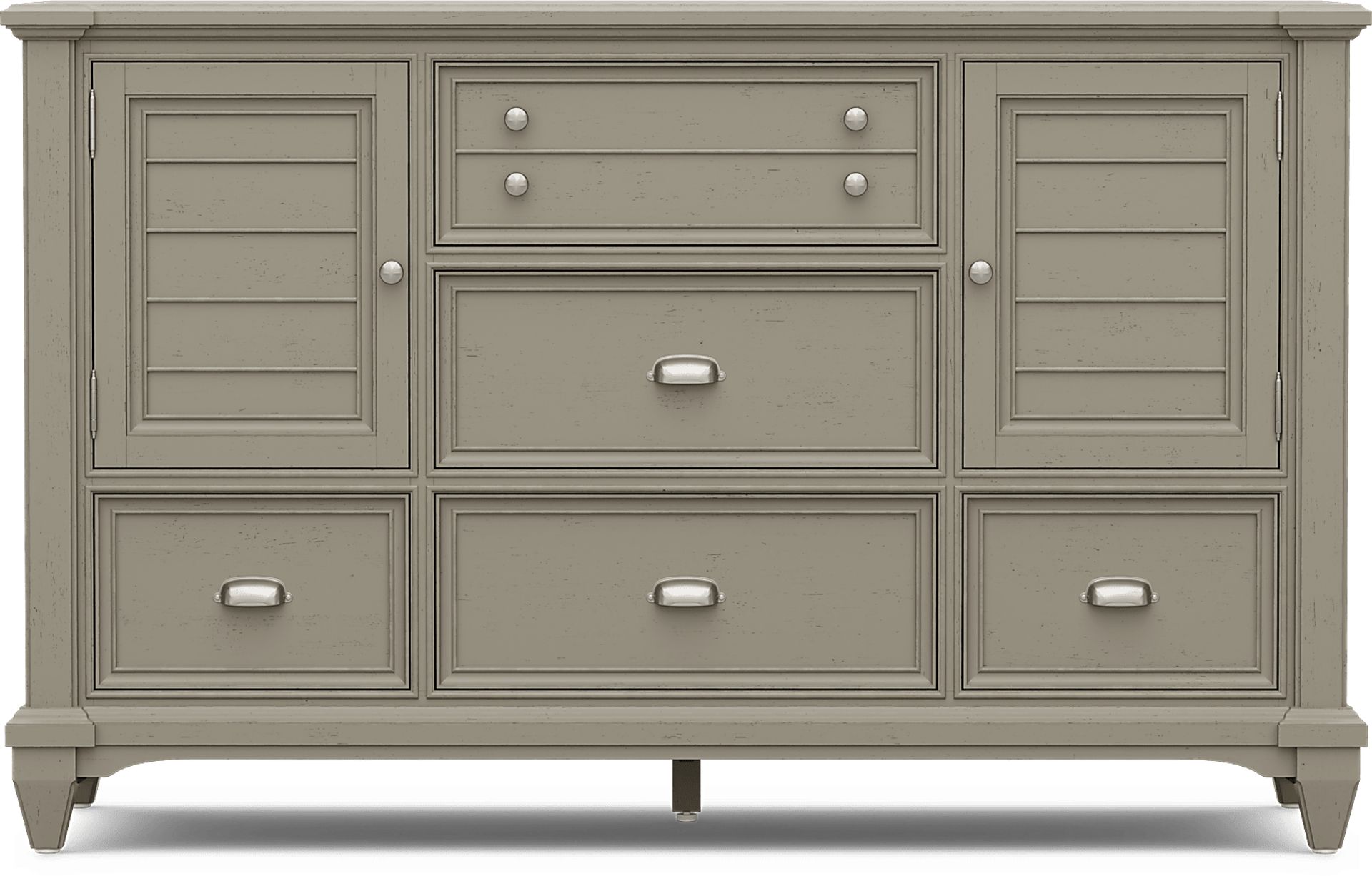 Hilton Head Gray 5 Pc King Panel Bedroom - Image 6