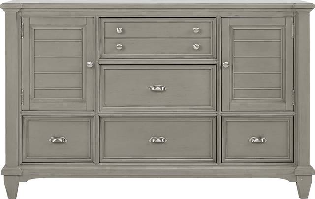 Hilton Head Gray Door Dresser - Thumbnail - Image 1