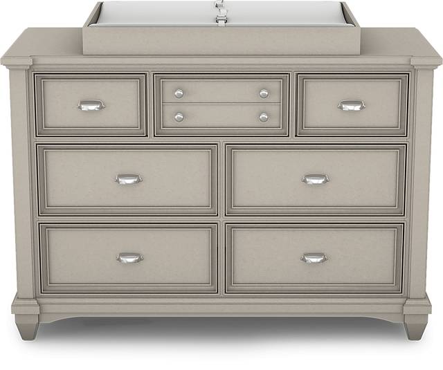 Hilton Head Gray 5 Pc Nursery with Toddler Rails - Thumbnail - Image 7