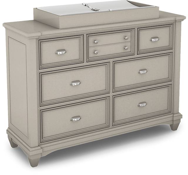 Hilton Head Gray 5 Pc Nursery with Toddler Rails - Thumbnail - Image 6