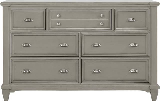 Hilton Head Gray 5 Pc Queen Panel Bedroom - Thumbnail - Image 5