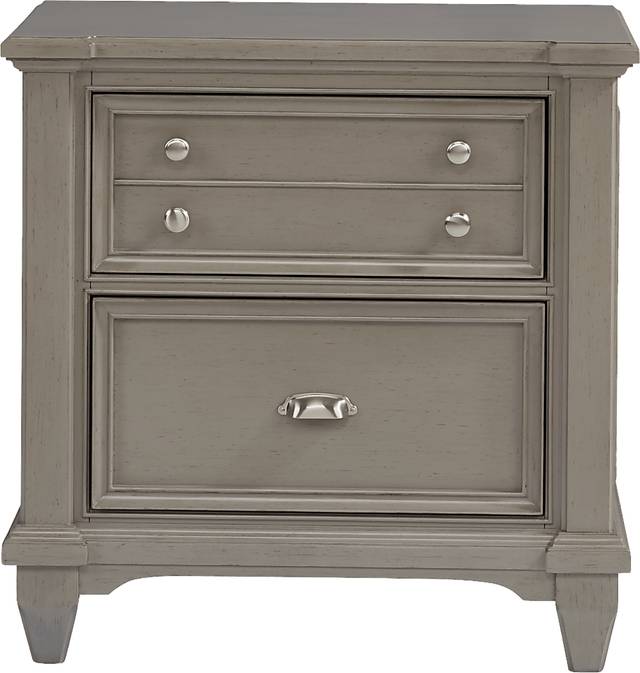 Hilton Head Gray 7 Pc King Storage Bedroom - Thumbnail - Image 8