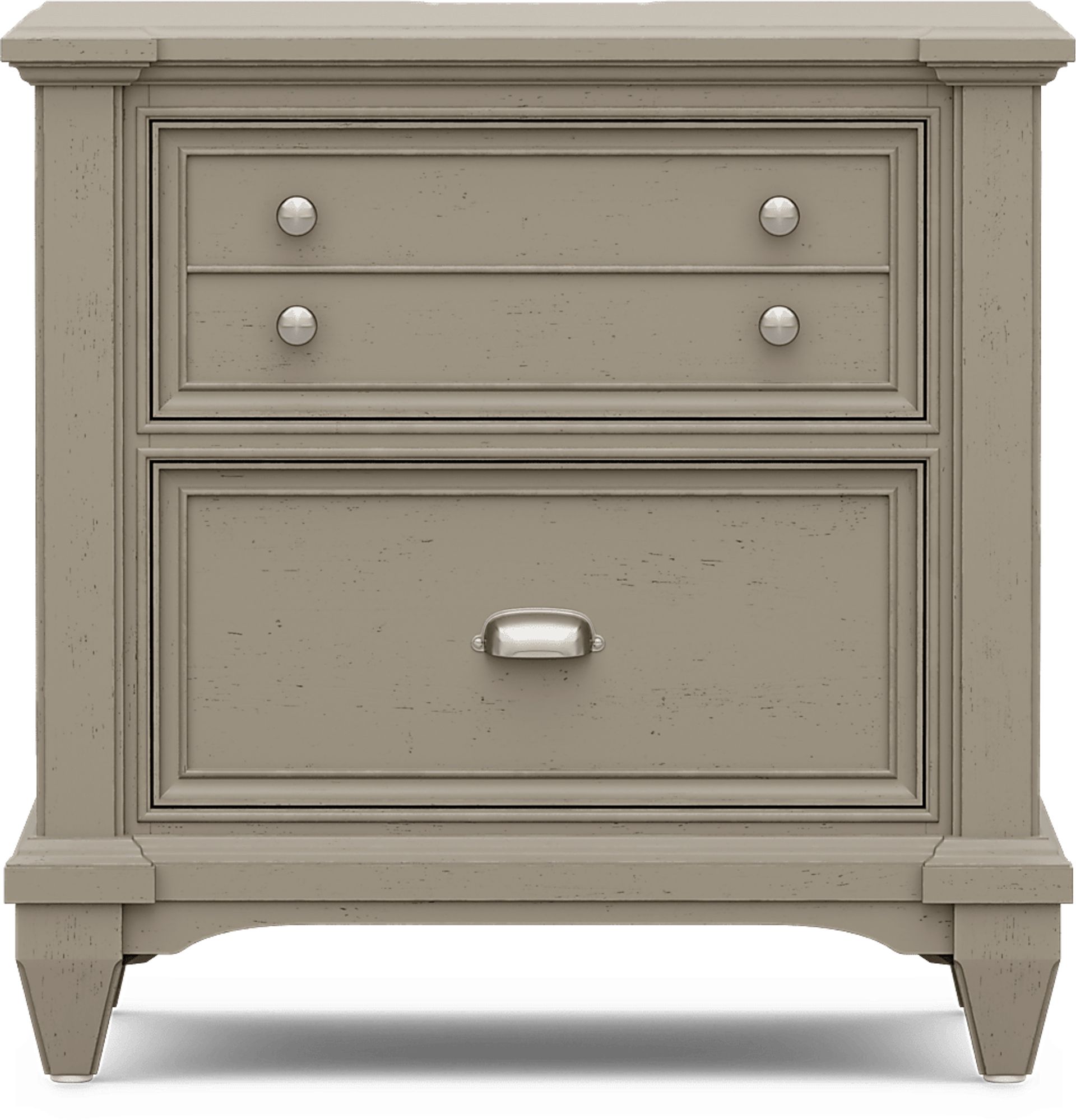 Hilton Head Gray Nightstand - Image 1
