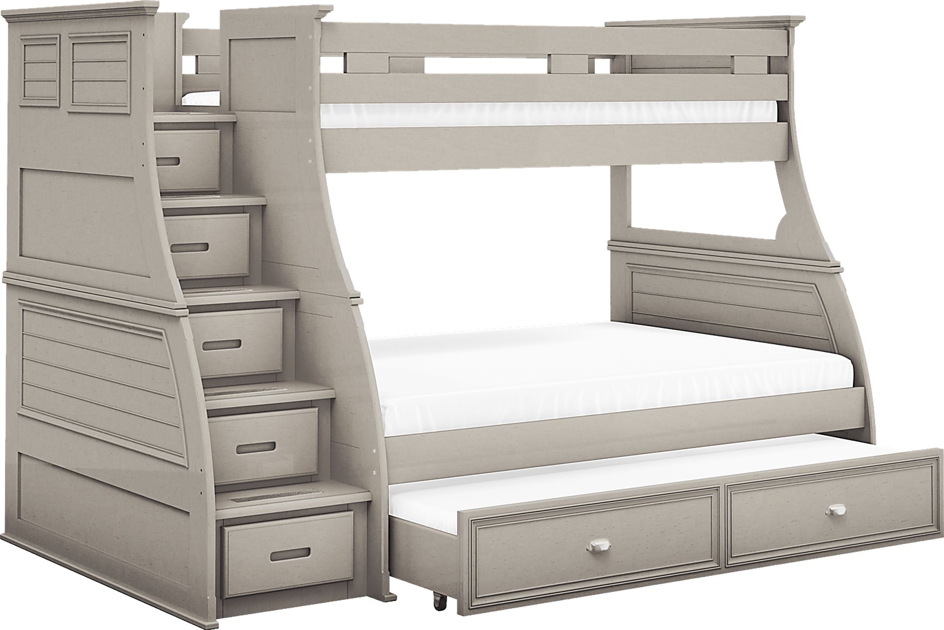 Hilton Head Gray Twin/Full Step Bunk - Image 6