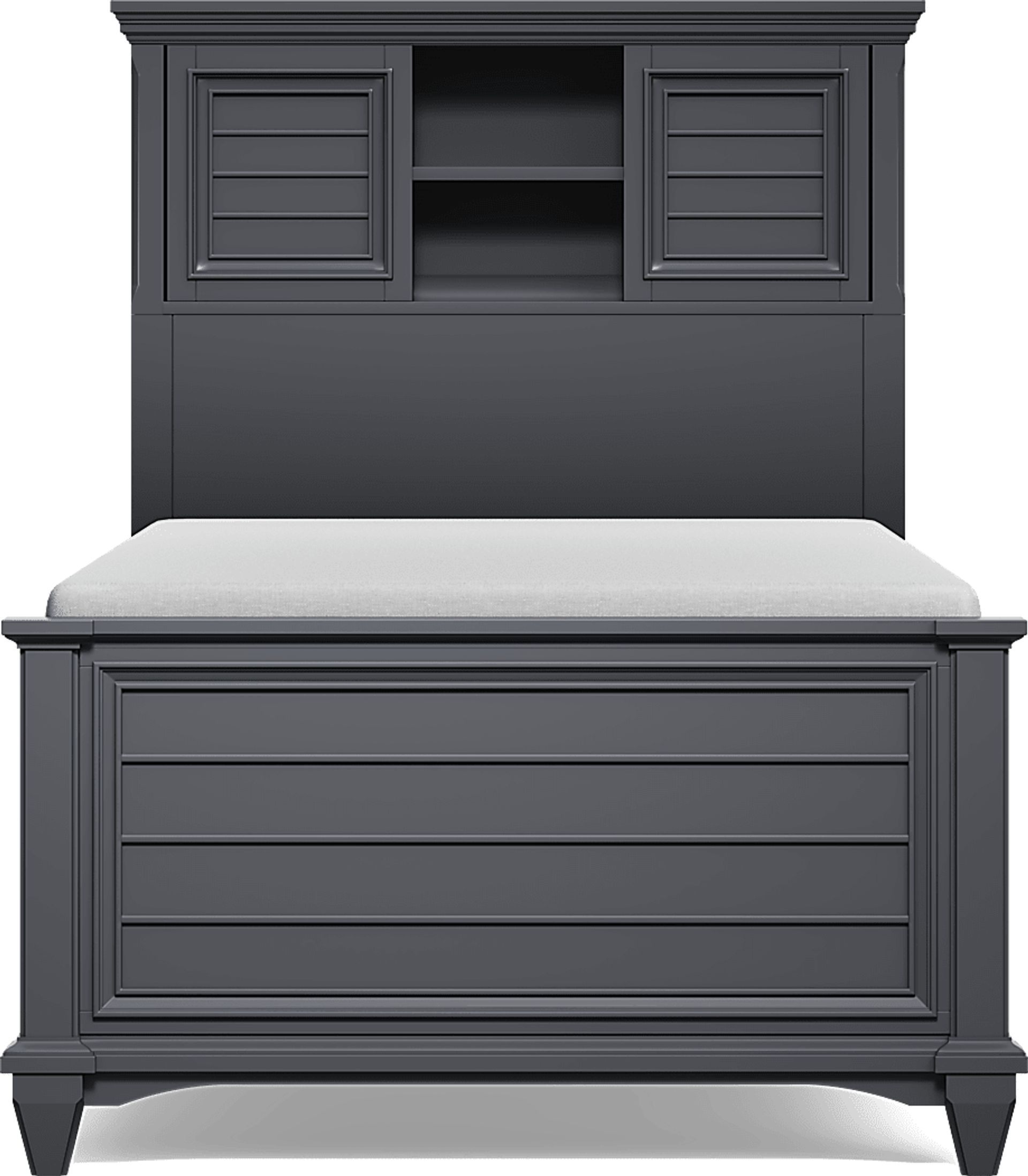 Hilton Head Kids Graphite Twin Bookcase Bed - Image 3