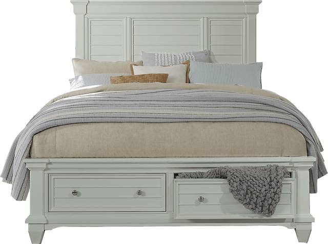 Hilton Head Mint 5 Pc King Storage Bedroom - Thumbnail - Image 2