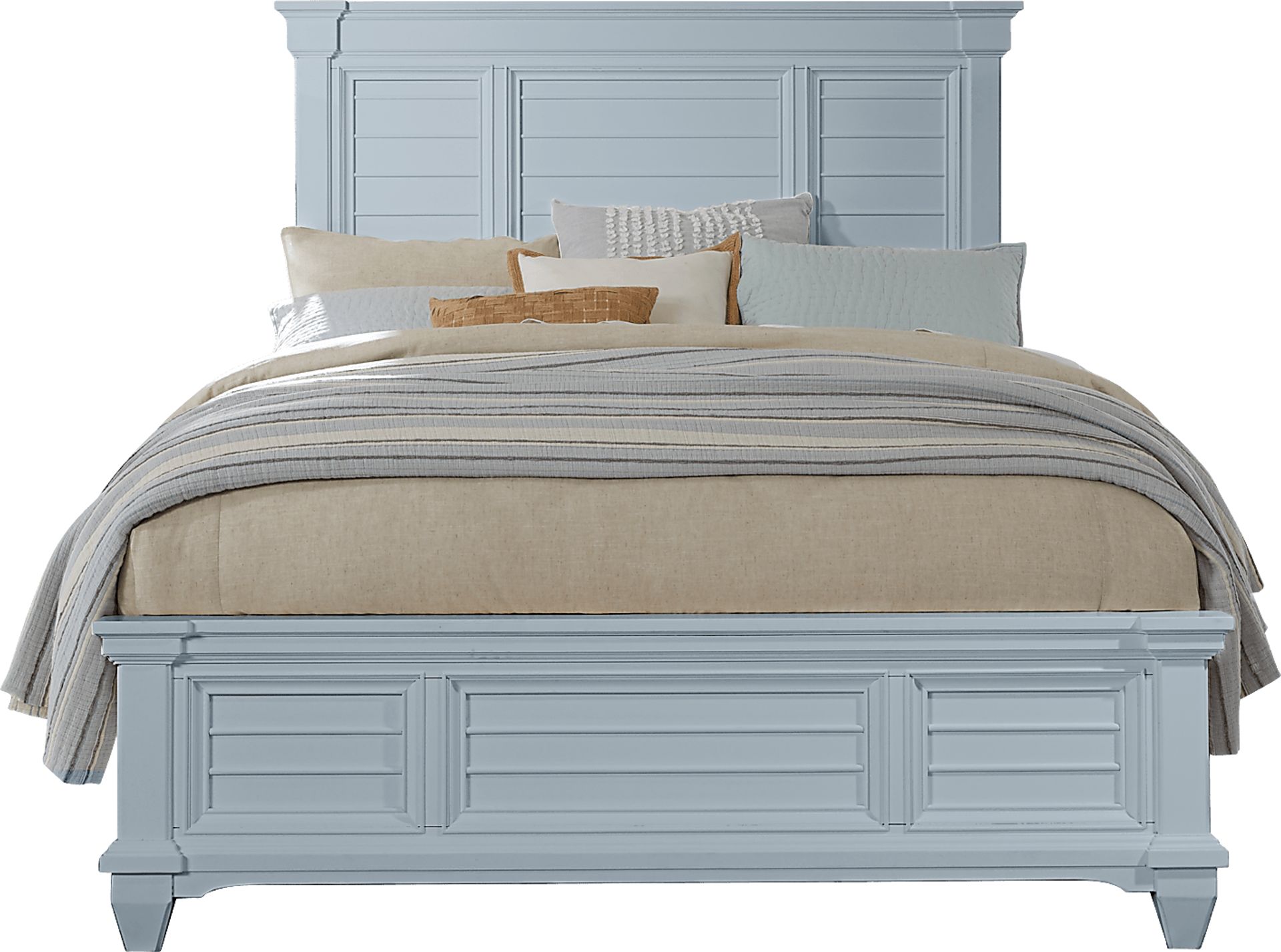 Hilton Head Mint 5 Pc King Panel Bedroom - Image 2