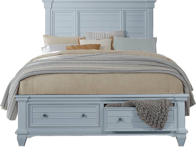 Hilton Head Mint 7 Pc Queen Storage Bedroom - Thumbnail - Image 2