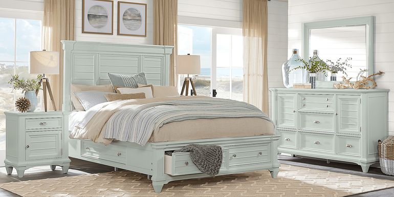 Coastal Bedroom Furniture Sets, Coastal Style King Size Bed