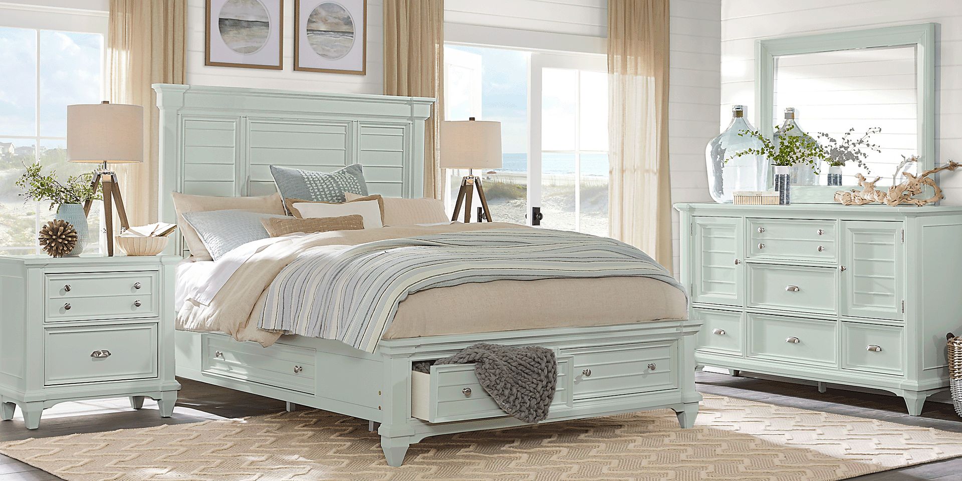 Hilton Head Mint Door Dresser - Image 2