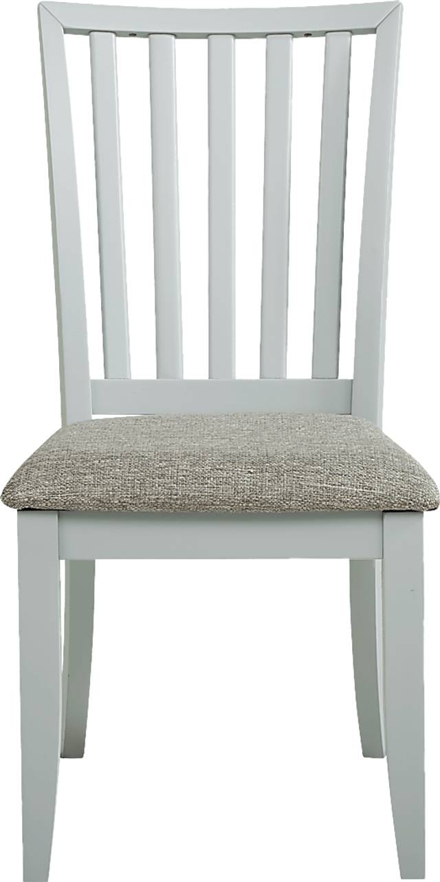 Hilton Head White 5 Pc Dining Room with Mint Side Chairs - Thumbnail - Image 4