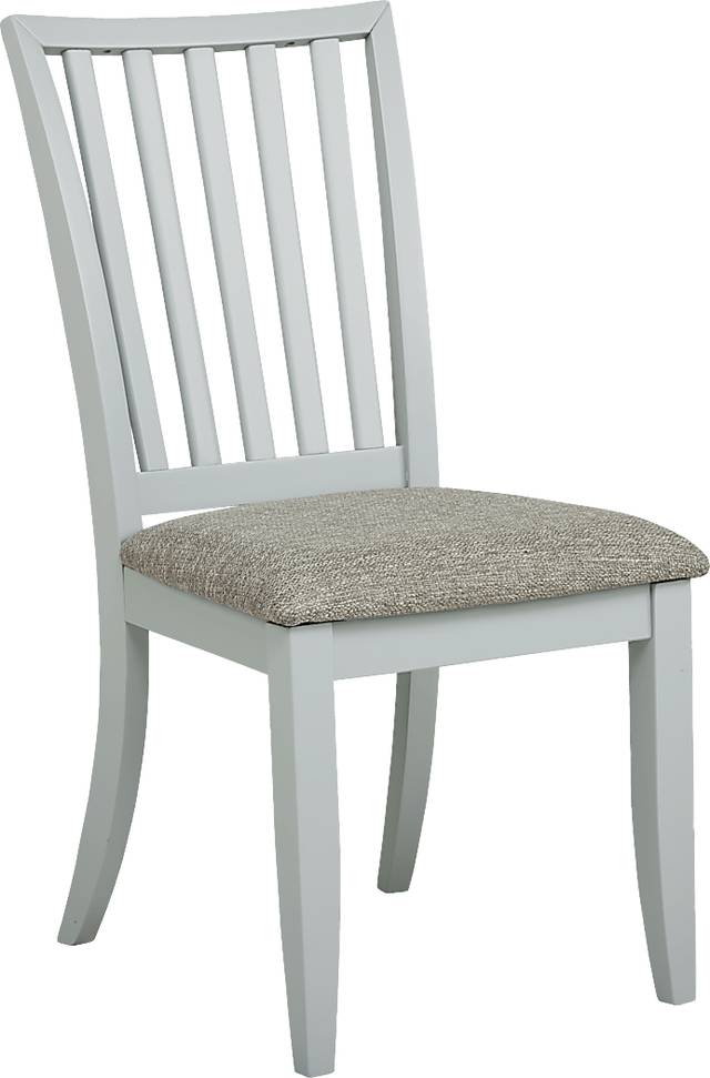 Hilton Head White 5 Pc Dining Room with Mint Side Chairs - Thumbnail - Image 3