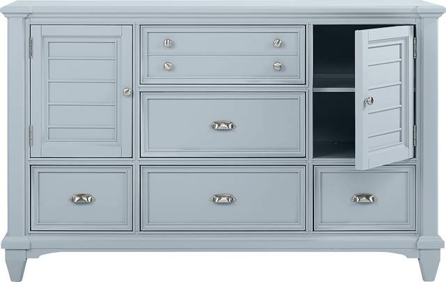 Hilton Head Mint 7 Pc King Storage Bedroom - Thumbnail - Image 4