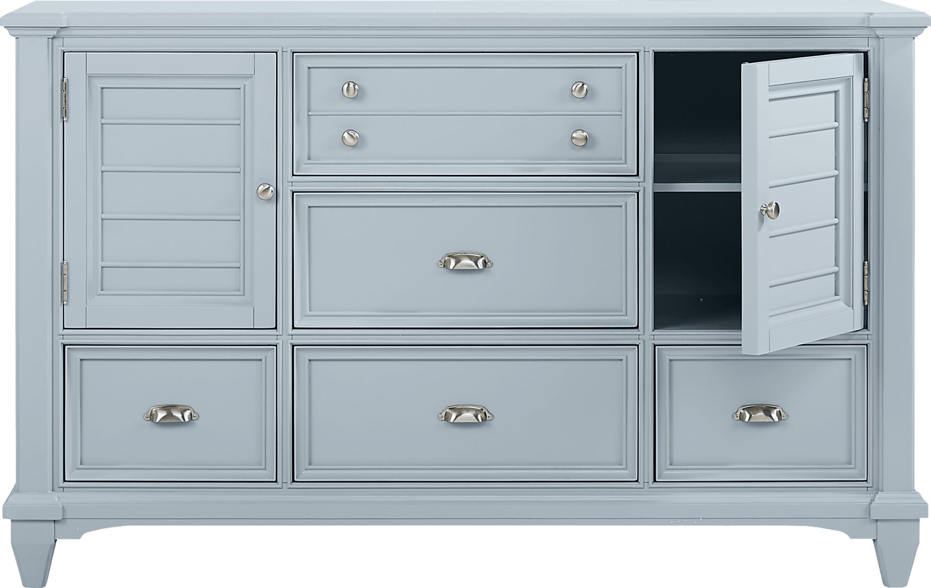 Hilton Head Mint 7 Pc King Storage Bedroom - Image 4