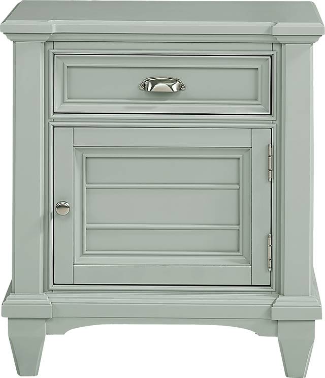 Hilton Head Mint Door Nightstand - Thumbnail - Image 1
