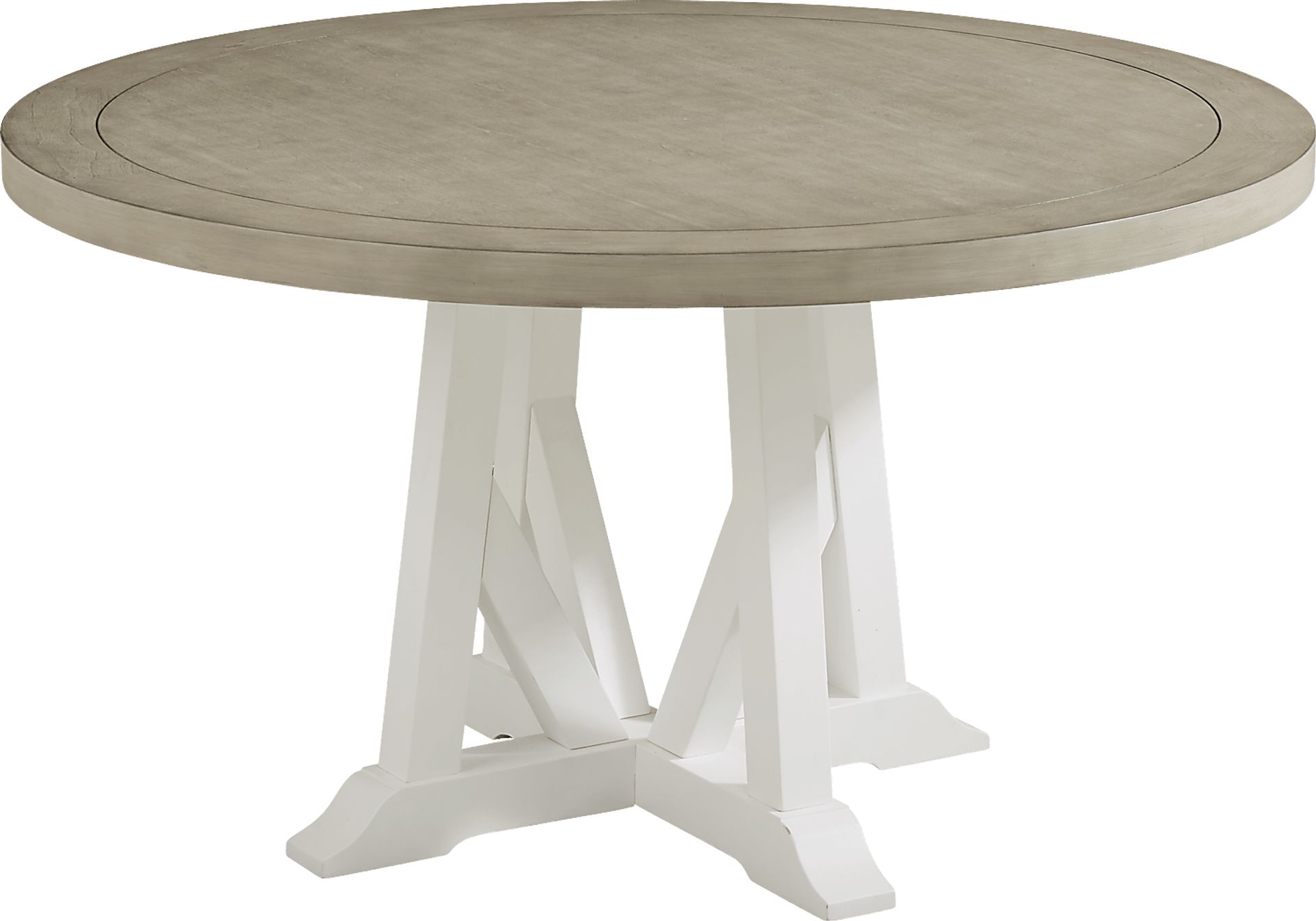 Hilton Head White 5 Pc Round Dining Room with Mint Chairs - Image 2