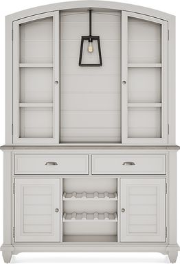 Hilton Head White 2 Pc Buffet and Hutch
