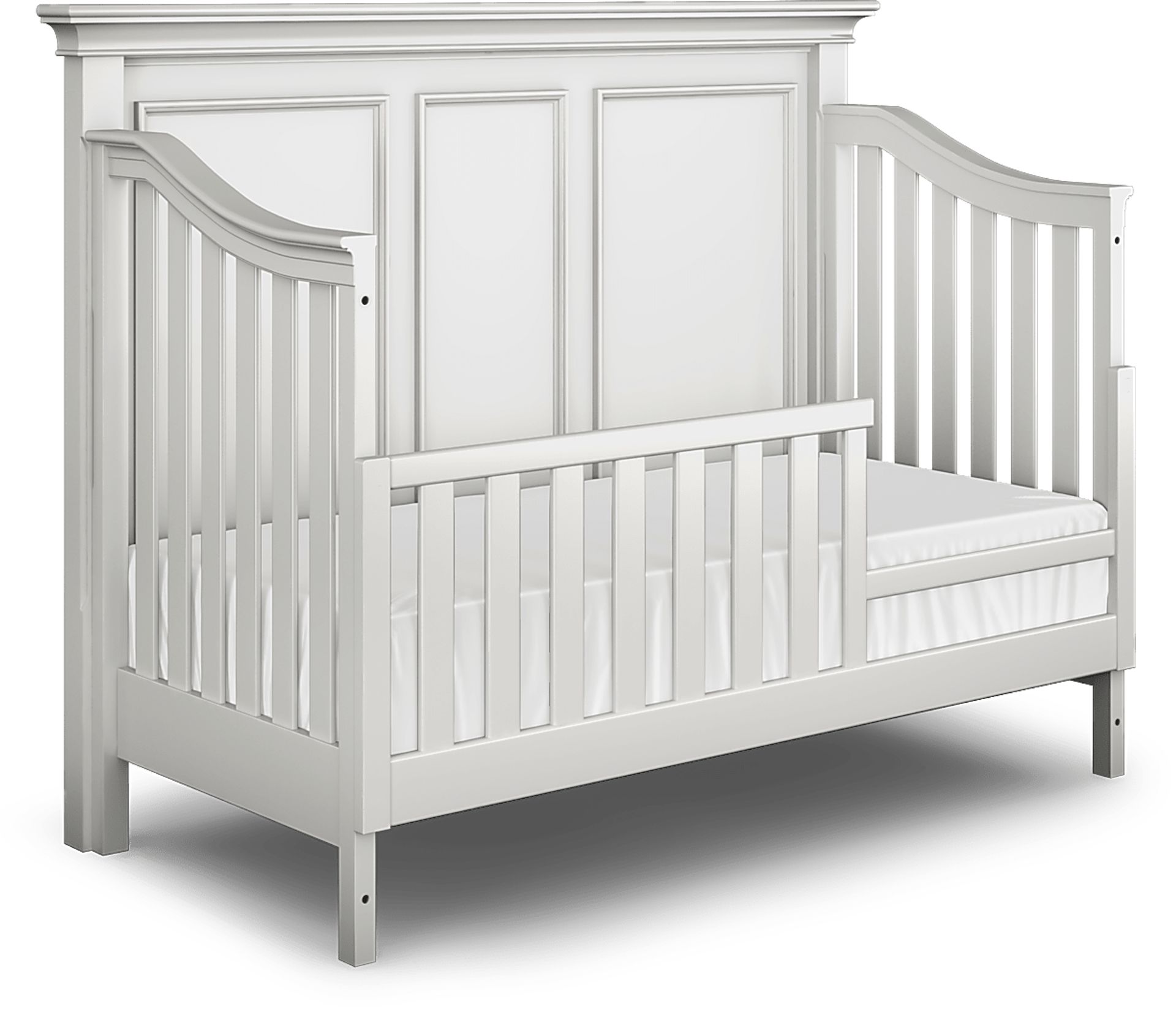 Hilton Head White 3 Pc Crib with Toddler and Full Conversion Rails - Image 4