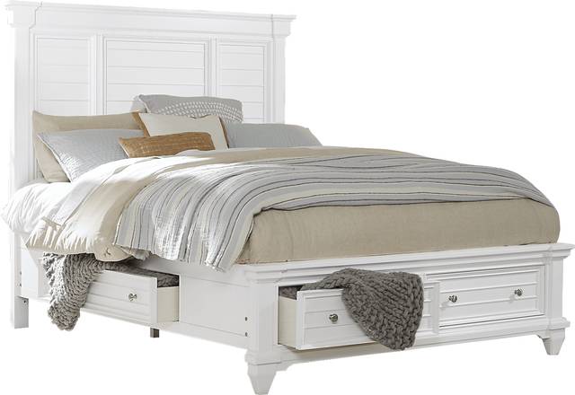 Hilton Head White 7 Pc King Storage Bedroom - Thumbnail - Image 3