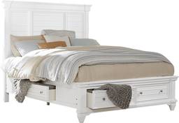 3 pc king panel bed with storage