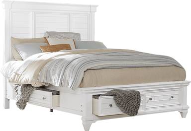 3 pc king panel bed with storage