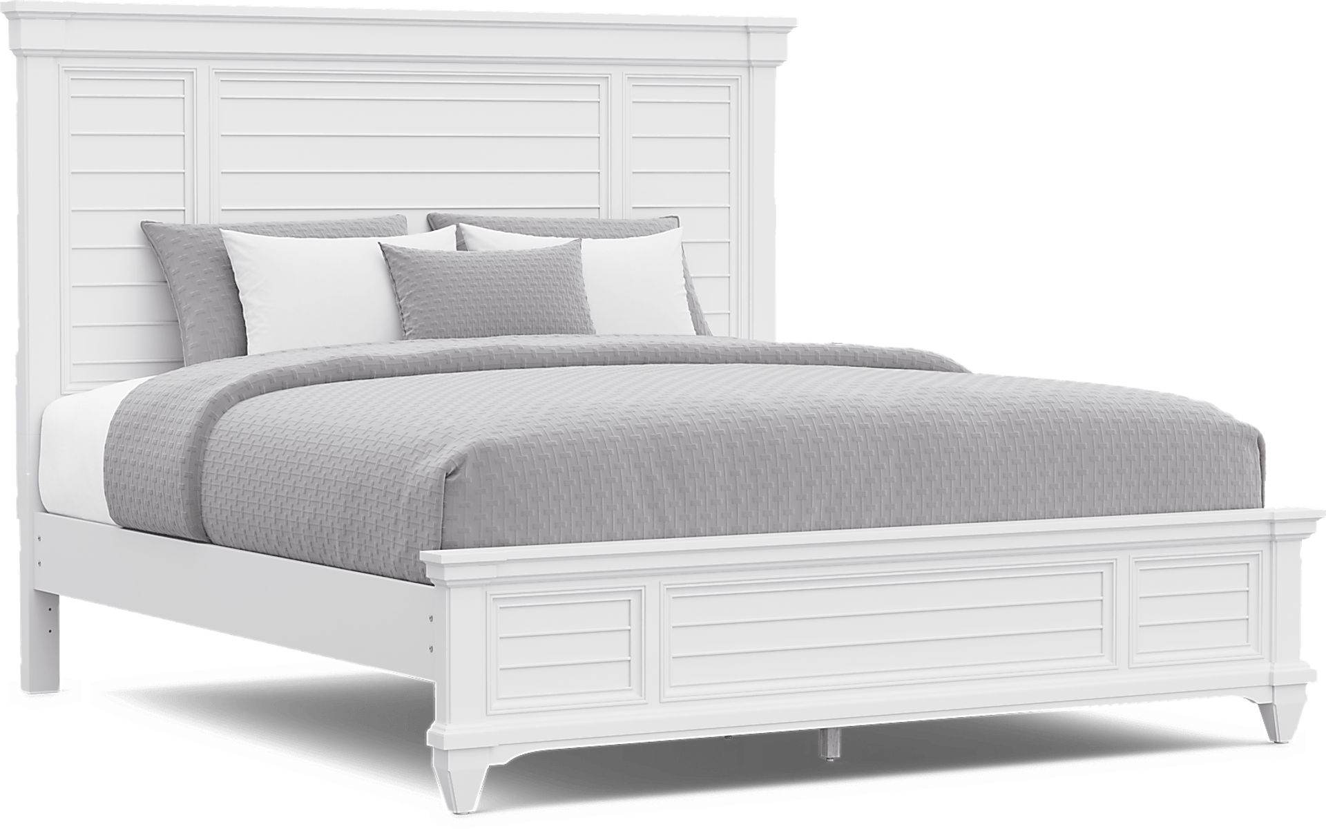 Hilton Head White 5 Pc King Storage Bedroom - Image 3