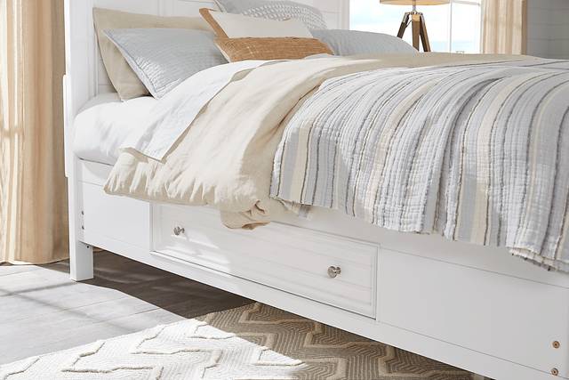 Hilton Head White 5 Pc Queen Storage Bedroom - Thumbnail - Image 7