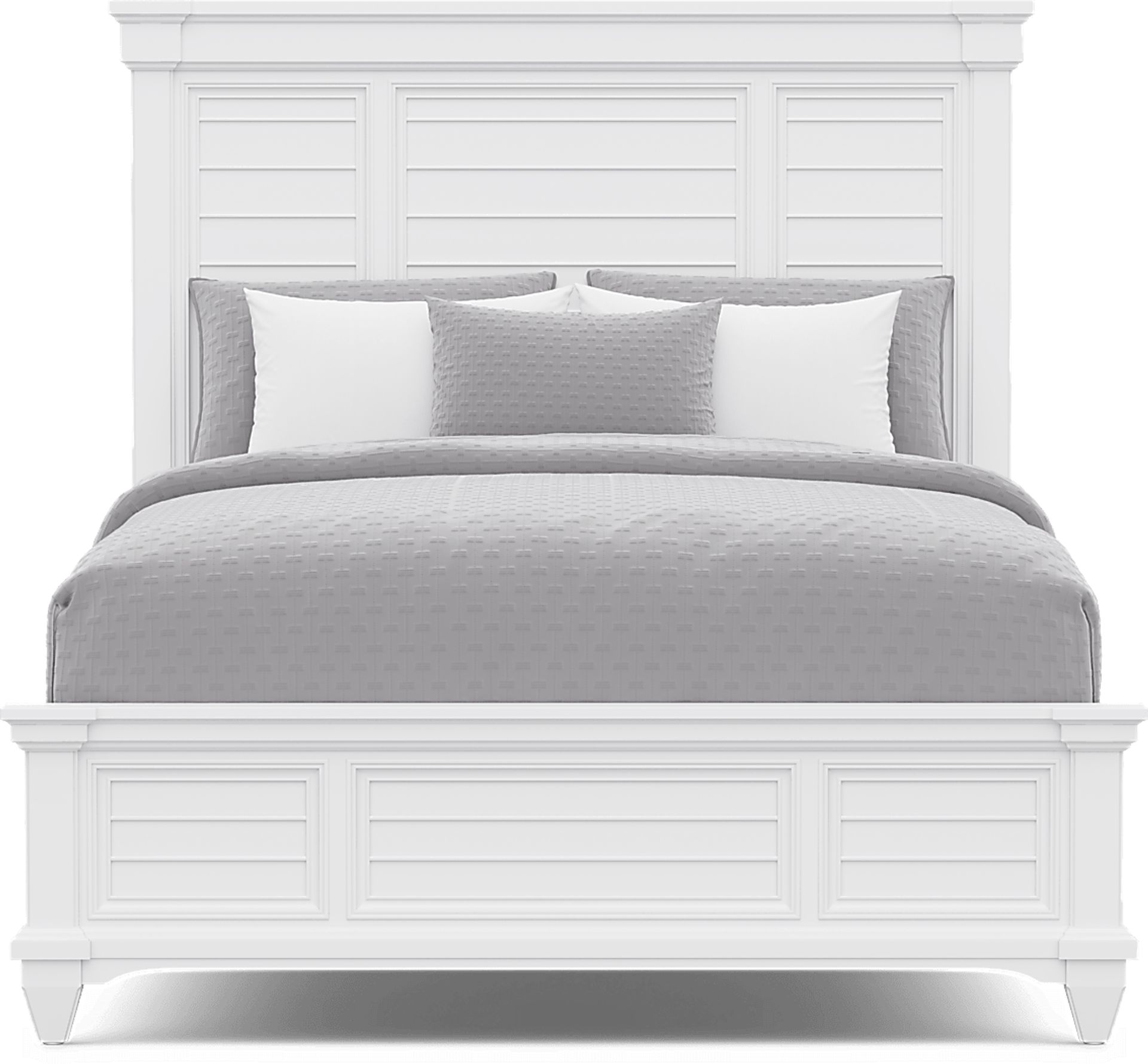 Hilton Head White 5 Pc Queen Panel Bedroom - Image 3