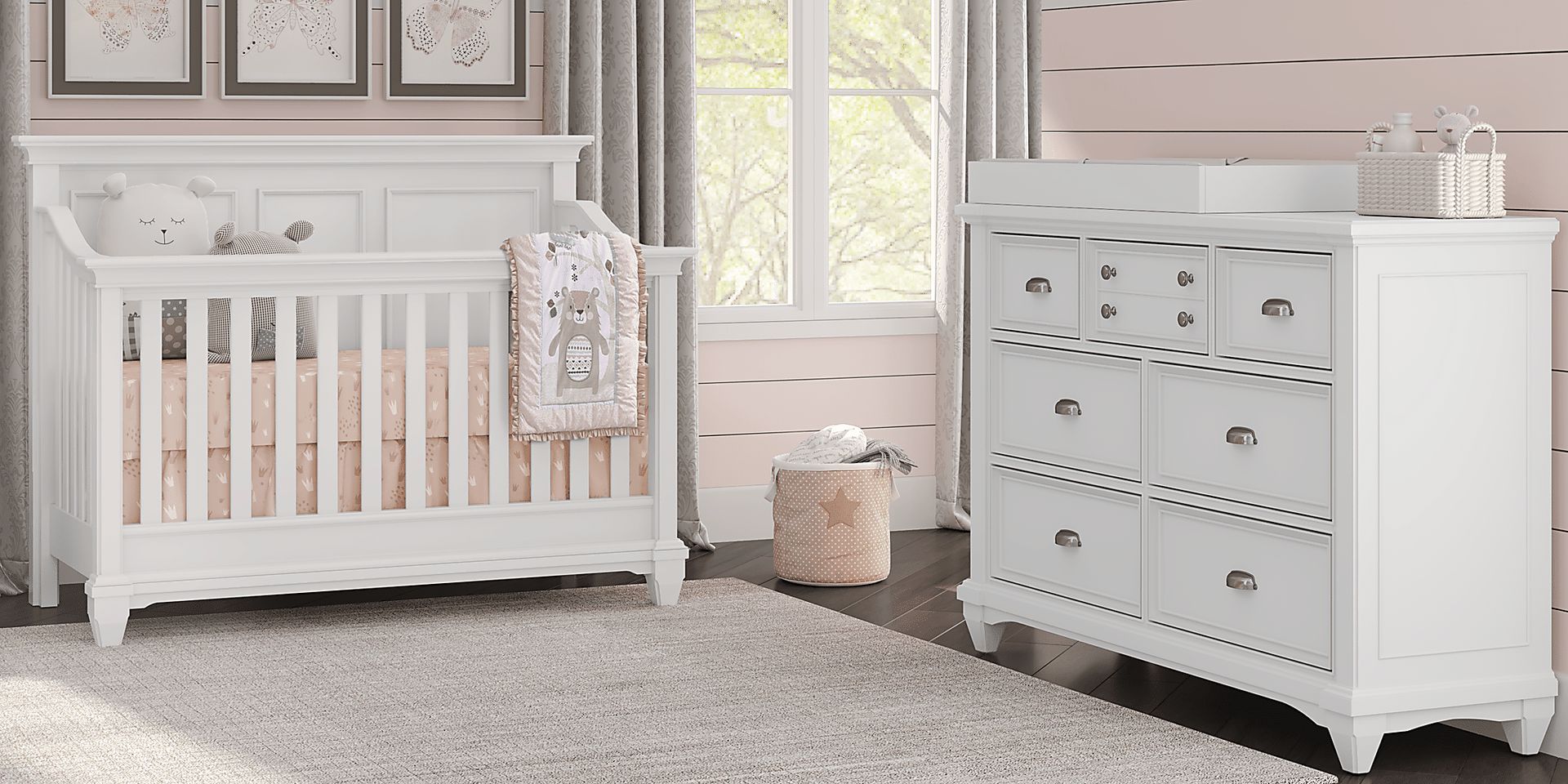 Hilton Head White 4 Pc Nursery - Image 2