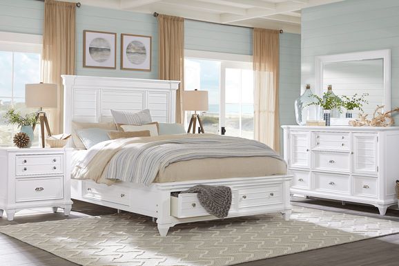 Cindy Crawford Golden Isles Gray 3 Pc King Panel Bed - Rooms To Go