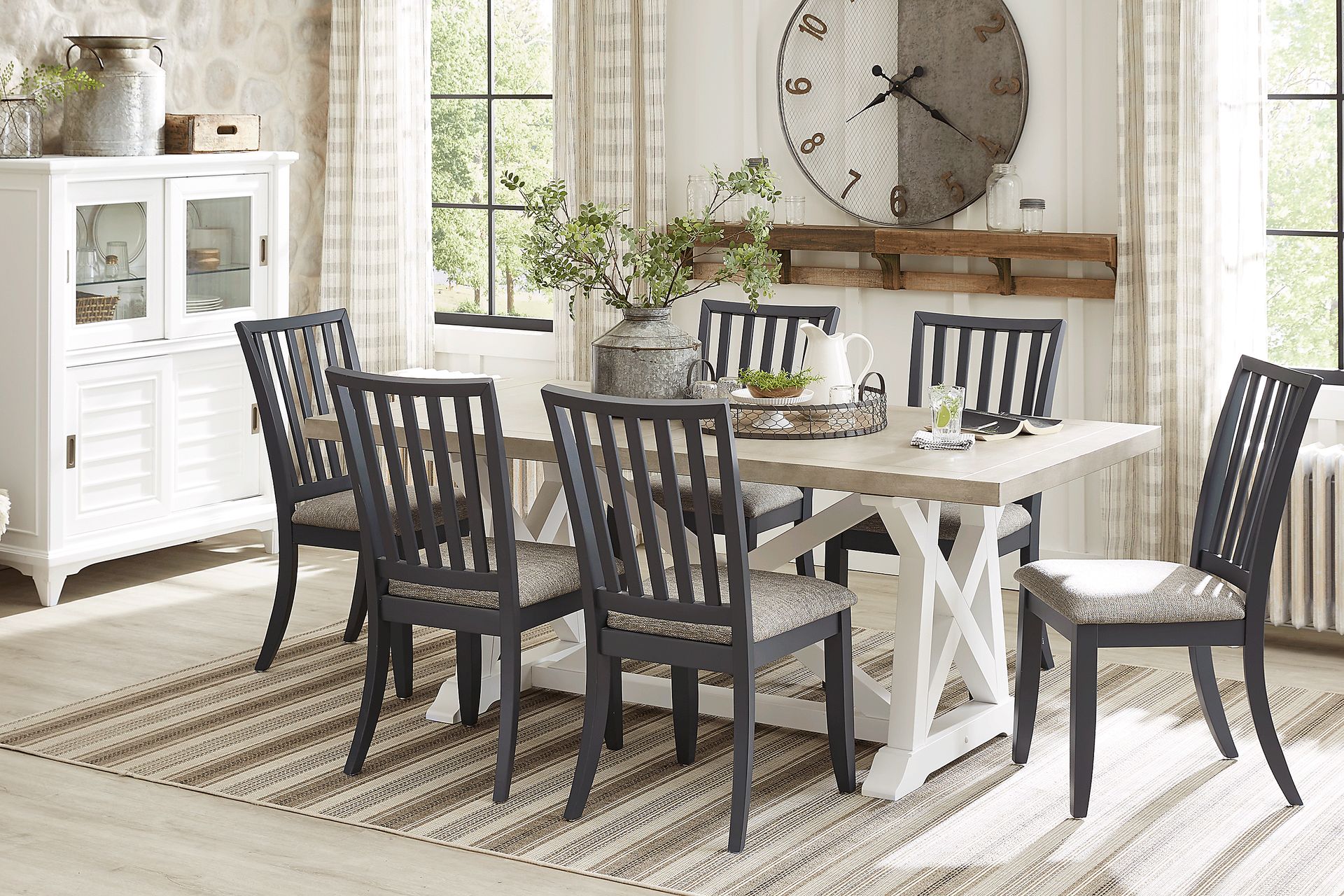 Hilton Head White Trestle Dining Table - Image 2