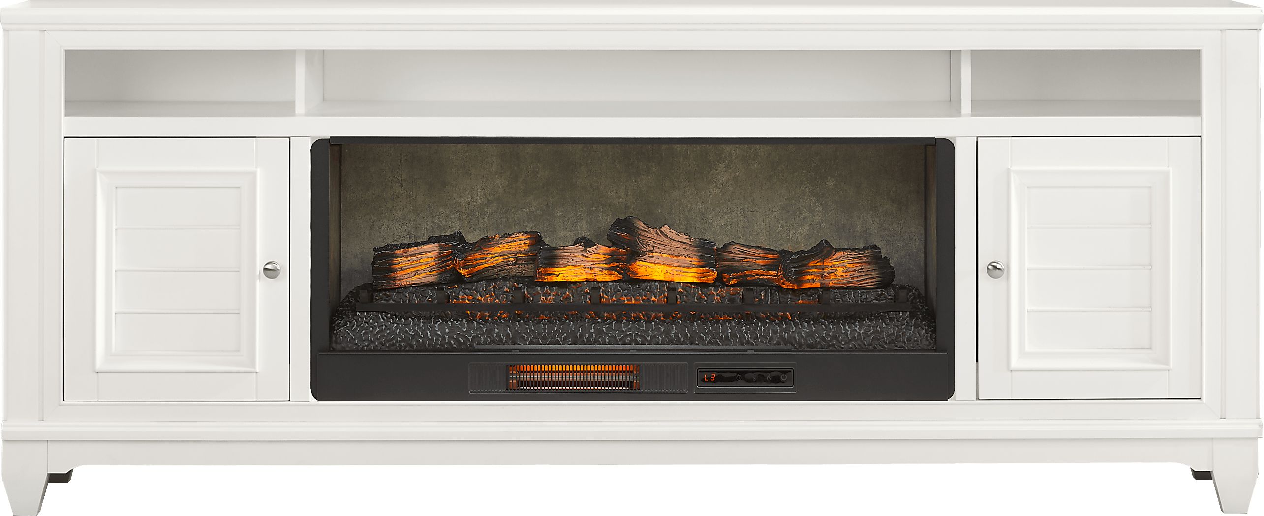 Hilton Head 82 in. Console with Electric Log Fireplace